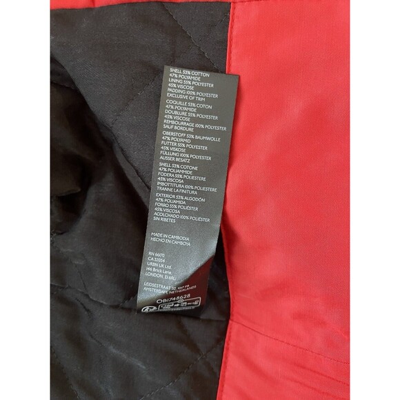 Free People We The Free Jacket Women Becca Red Oversize Puffer Bomber Sz M NWT - Picture 12 of 12